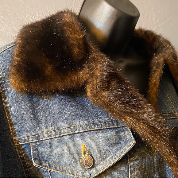 Wilsons Leather Maxima Faux Fur Lined Jean Jacket - Picture 4 of 16